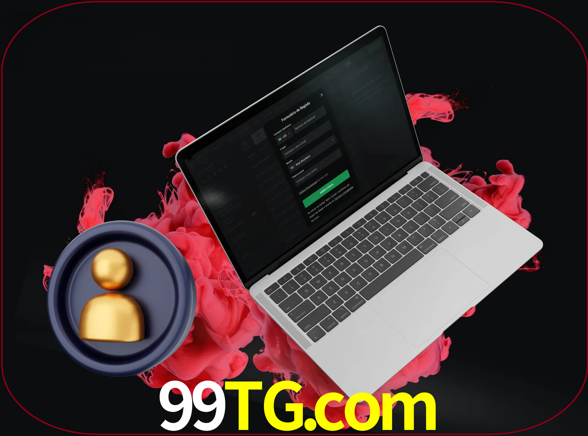 No cabeçalho do site 99tg, clique no botão que o levará a um formulário especial onde terá de introduzir as suas informações actuais.